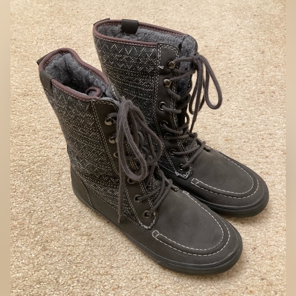 Roxy Chesapeake Lined Combat Boots Boho Outdoor Mid Calf Lace Up Fall Women's 9 - Picture 4 of 9